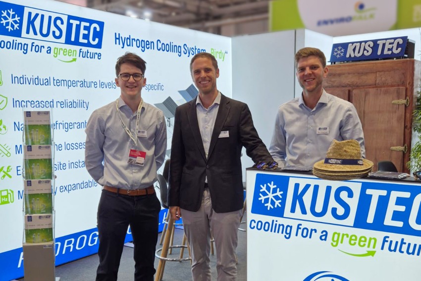 KUSTECs booth at Hydrogen Technology World Expo 2025